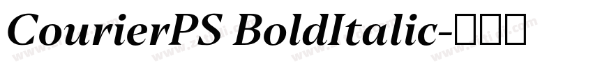 CourierPS BoldItalic字体转换